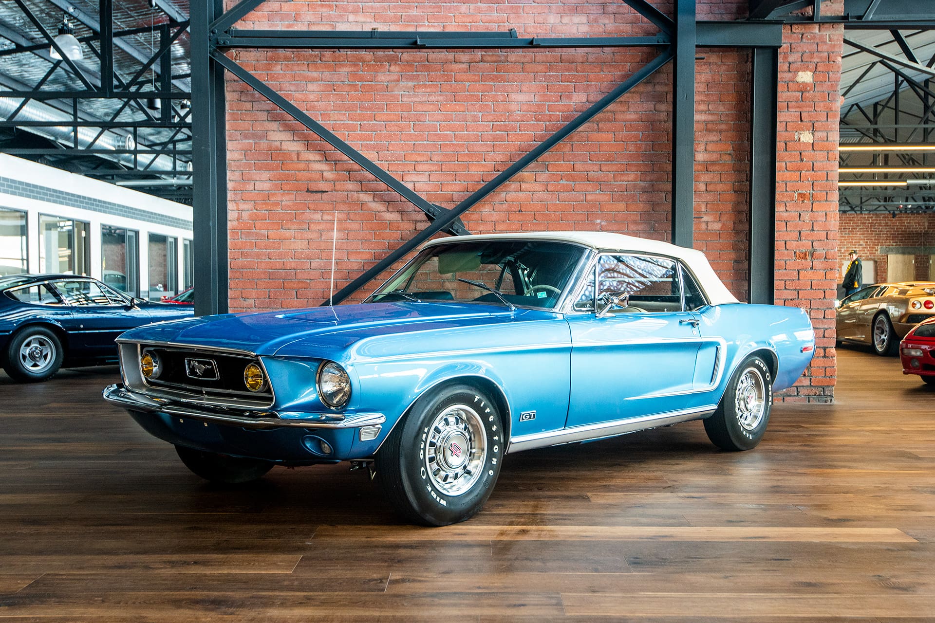 Ford Mustang convertible blue (2) - Richmonds - Classic and Prestige ...